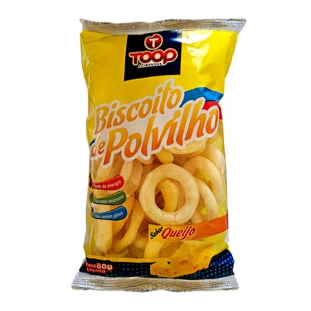 BISCOITO POLVILHO SABOR QUEIJO TOOP 80 GR