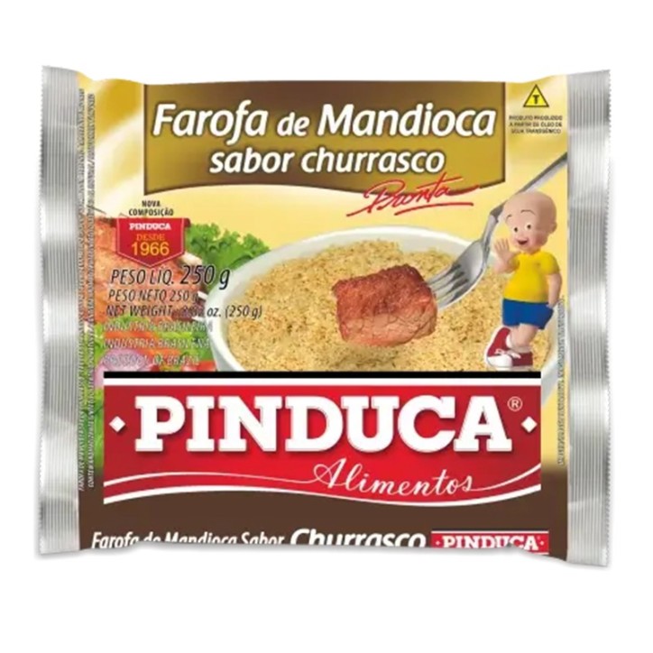 PINDUCA, Farofa de Mandioca Sabor Churrasco 250g PINDUCA, Farofa de Mandioca Sabor Churrasco 250g
