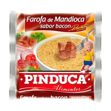 PINDUCA, Farofa de Mandioca Sabor Bacon 250g
