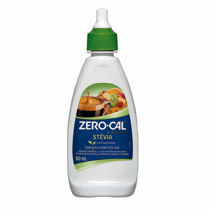 ZERO CAL, Adoçante Stevia Líquido 80ml ZERO CAL, Adoçante Stevia Líquido 80ml
