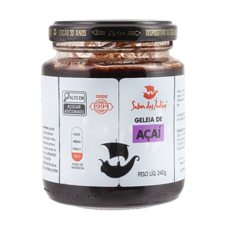 Sabor das Indias, Geleia de Acai 240g