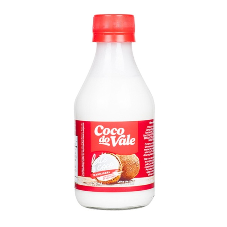 Coco do Vale, Leite de Coco, 200ml
