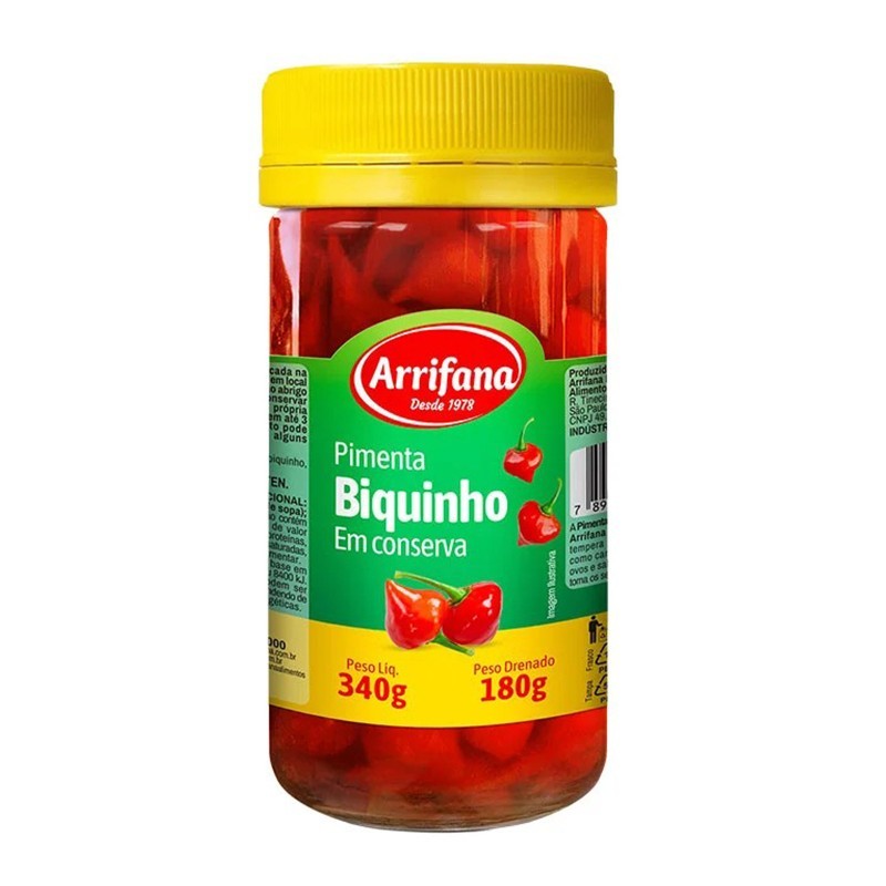 Arrifana, Pimenta Malagueta Biquinho 180g
