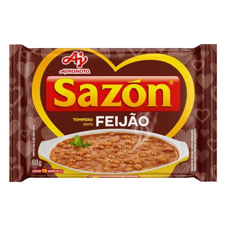 Ajinomoto, Sazon Tempero para Feijao Ovos e Arroz 60g Ajinomoto, Sazon Tempero para Feijao Ovos e Arroz 60g