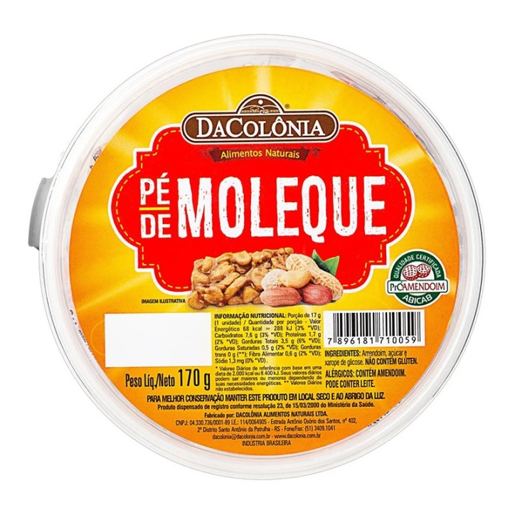 DACOLONIA, Pe de Moleque Tradicional 170g