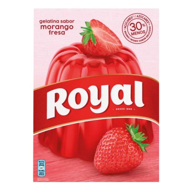 ROYAL, Gelatina Morango 140g (2x57g)