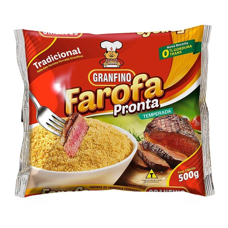Granfino, Farofa De Mandioca Temperada 500g