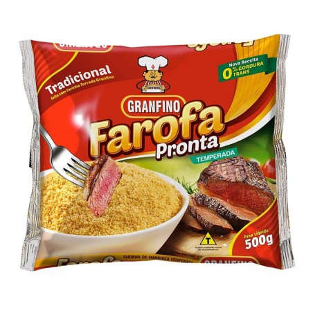 Granfino, Farofa De Mandioca Temperada 500g