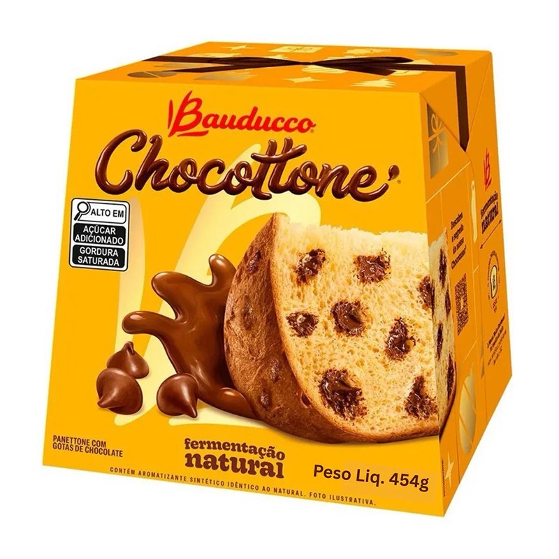 Bauducco, Panettone Gotas de Chocolate 454g