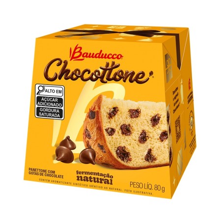Bauducco, Mini Panettone Gotas de Chocolate 80g
