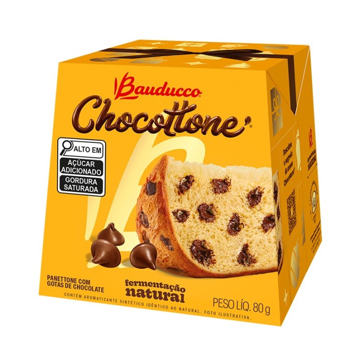 Bauducco, Mini Panettone Gotas de Chocolate 80g