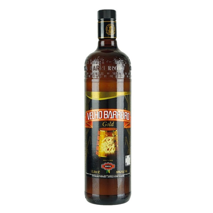 VELHO BARREIRO, Cachaça GOLD 1l, 39% vol.