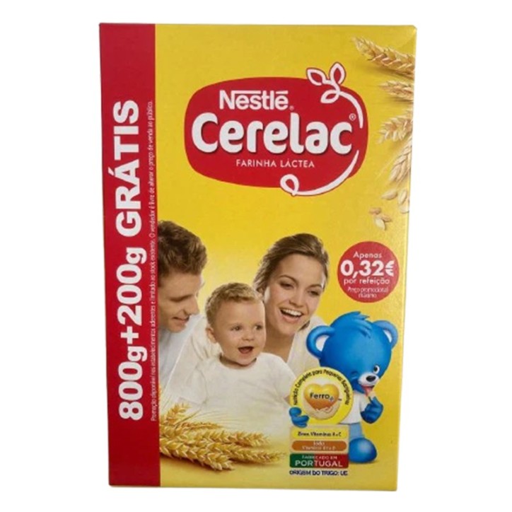 NESTLE, Cerelac Farinha Lactea 1kg (2x500g) NESTLE, Cerelac Farinha Lactea 1kg (2x500g)