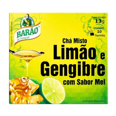 Barao, Chá Limao, Gengibre e Mel 13g