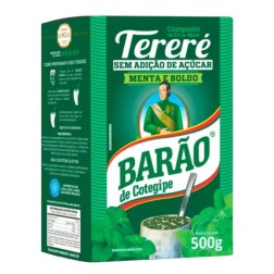 BARÃO,  Erva Mate com Menta e Boldo, 500g