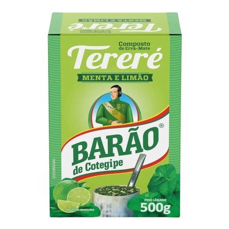 BARÃO, Erva Mate com Menta e Limao 500g