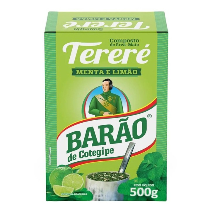 BARÃO, Erva Mate com Menta e Limao 500g