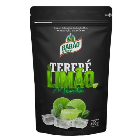 BARÃO, Erva Mate com Menta e Limao 500g