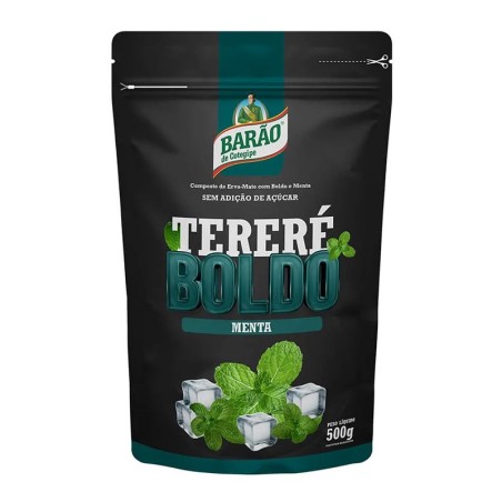 BARÃO,  Erva Mate com Menta e Boldo, 500g
