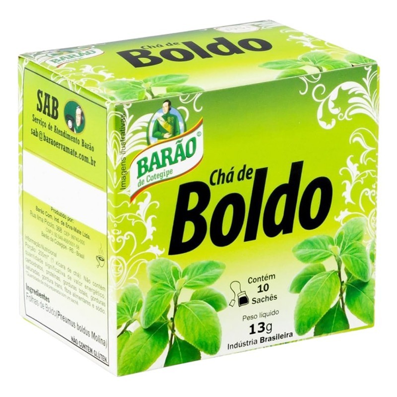 Barao, Boldo-Tee in Beuteln - Chá de Boldo 13g