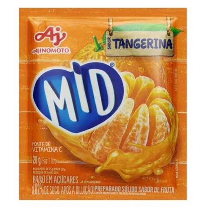 Ajinomoto, Refresco em Pó Sabor Tangerina 20g Ajinomoto, Refresco em Pó Sabor Tangerina 20g