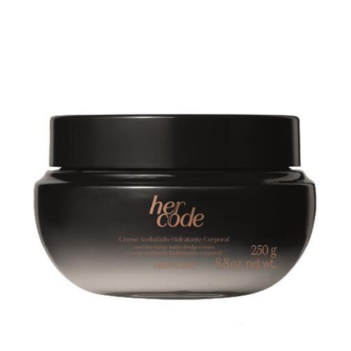 Boticario, Creme Aveludado Hidratante Corporal Her Code 250g