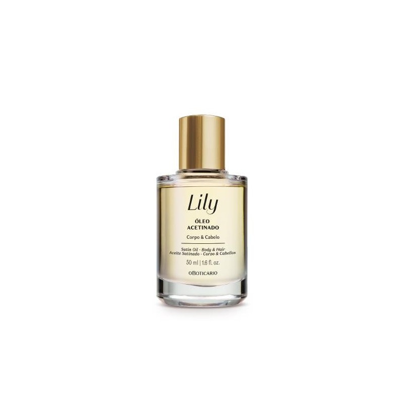 Boticario, Lily Óleo Multifuncional Acetinado Corpo e Cabelo 50ml