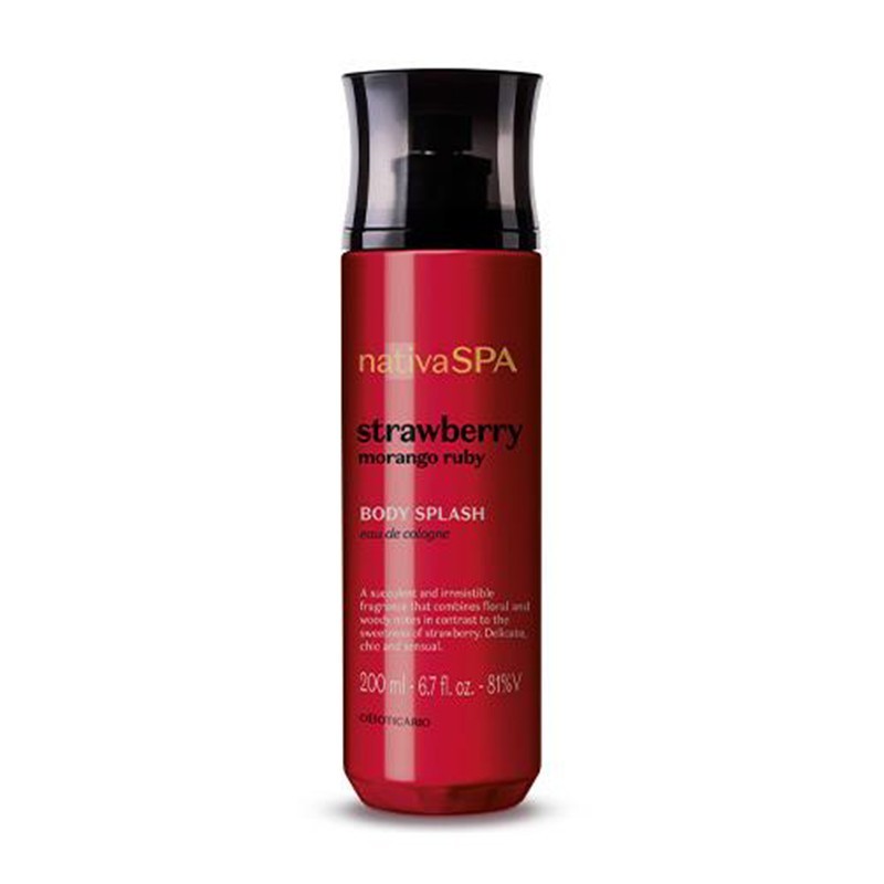Boticario, Body Splash Nativa Spa Morango Ruby 200ml