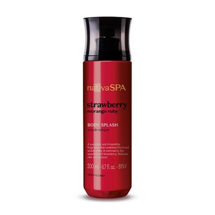 Boticario, Body Splash Nativa Spa Morango Ruby 200ml