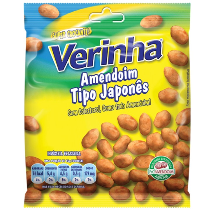 Verinha, Amendoim Tipo Japones 100g Verinha, Amendoim Tipo Japones 100g
