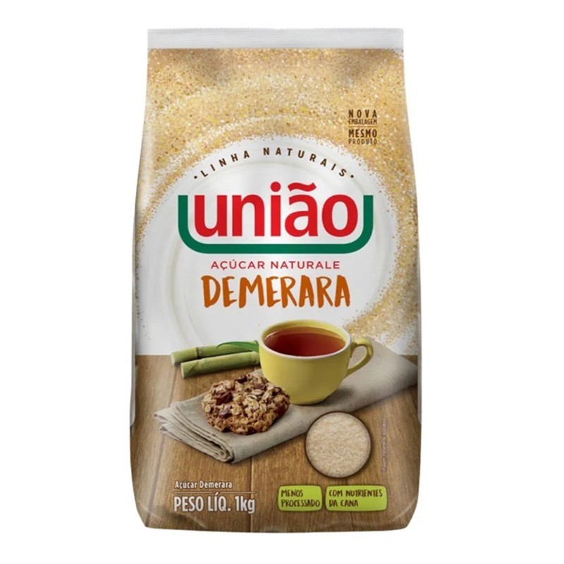 UNIÃO, Açucar Demerara 1kg