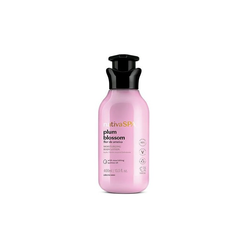 Boticario, Locao Hidratante Nativa Spa Flor de Ameixa 400ml