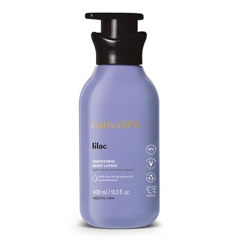Boticario, Locao Hidratante Nativa SPA Lilac 400ml