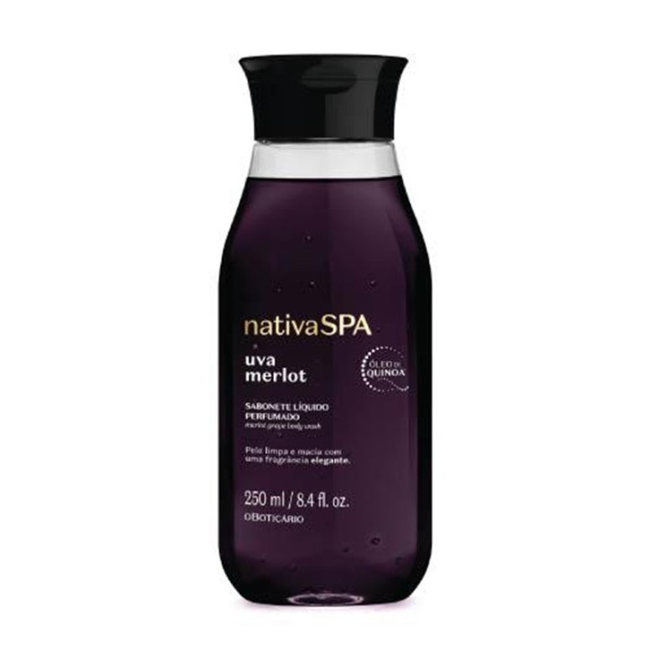 Boticario, Sabonete Liquido Perfumado Nativa Spa Uva Merlot 250ml