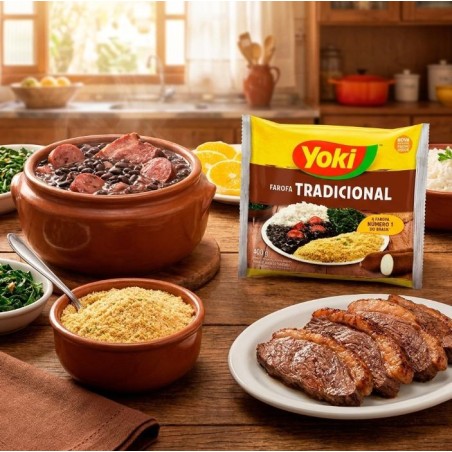 YOKI, Farofa Pronta de Mandioca 400g