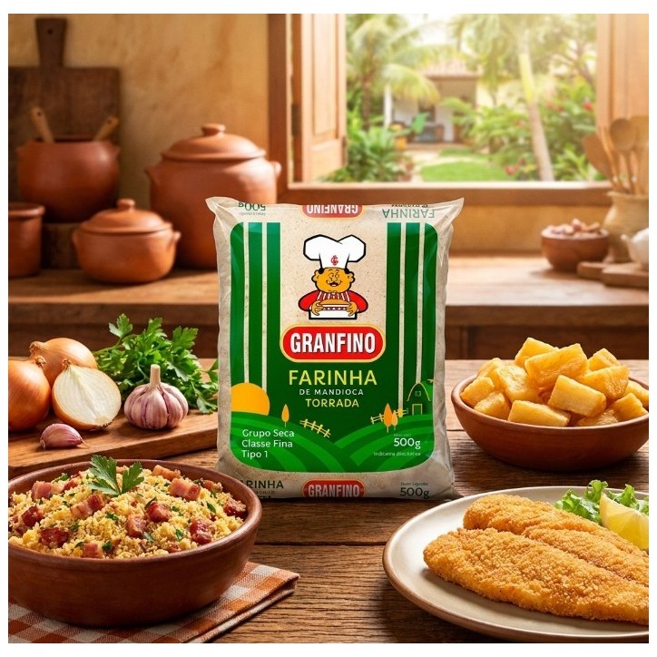 Granfino, Farinha Mandioca Torrada 500g