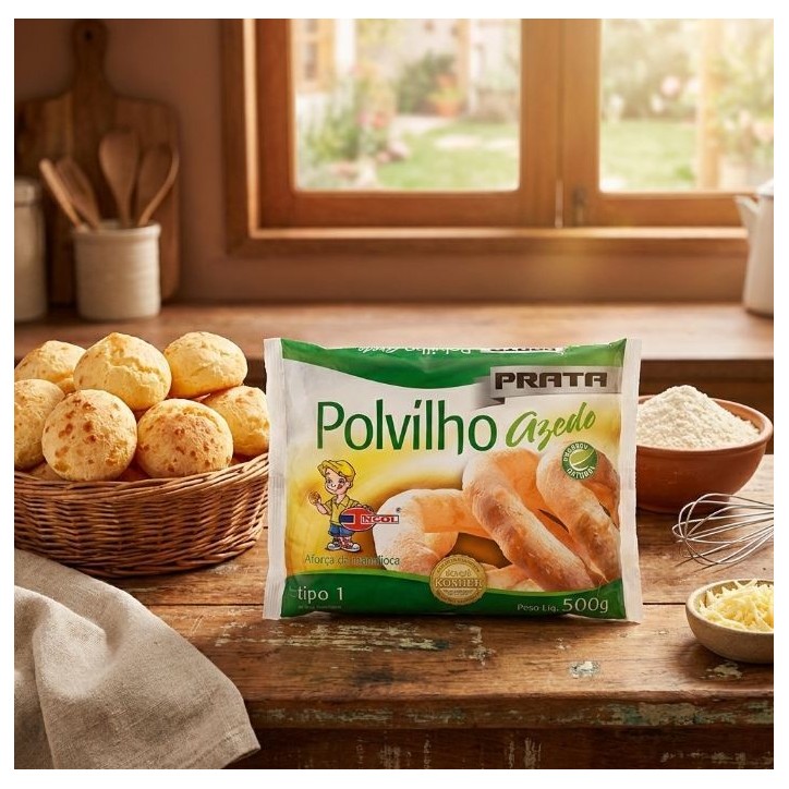 Prata, Polvilho Azedo 500g Prata, Polvilho Azedo 500g