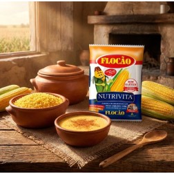 Nutrivita, Farinha de Milho Flocao 500g