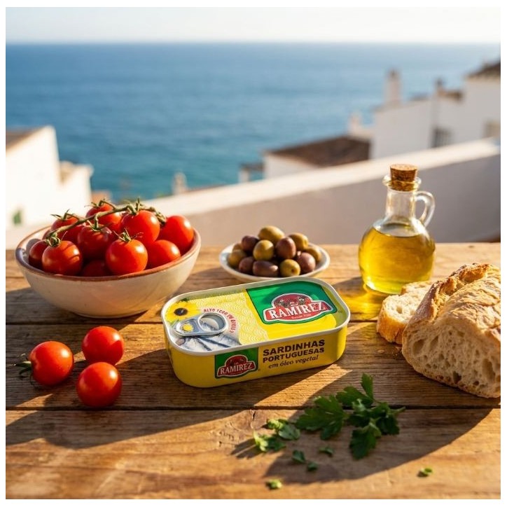 RAMIREZ, Sardinha Portuguesas em Oleo Vegetal 125g (80g)
