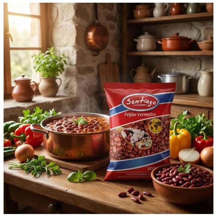 SANTIAGO, Feijão Vermelho 500g