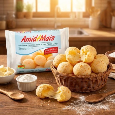 AMAFIL, Amido+Mais Polv. (Mandioca) Especial para Pao de Queijo 1kg