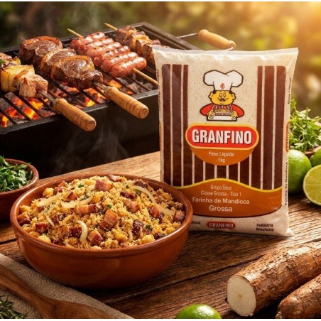 Granfino, Farinha Mandioca Grossa 1kg