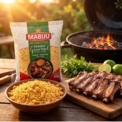 MABIJU, Farofa Pronta Gourmet Sabor Costela 350g