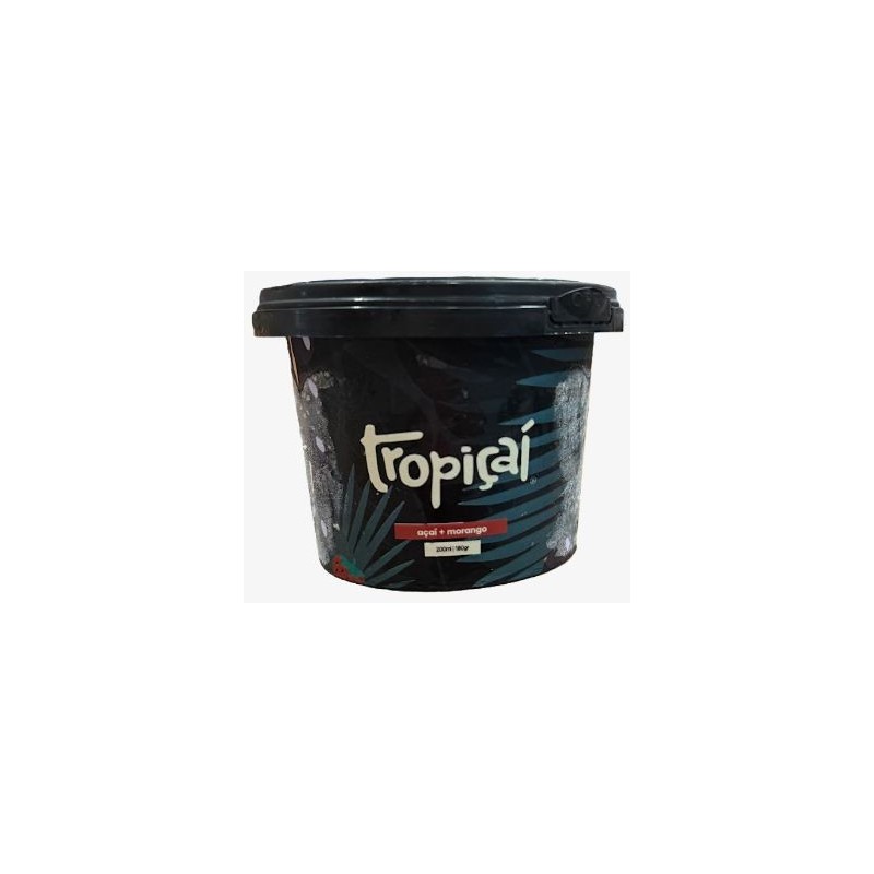 TROPICAI, Açaí Guarana e Morango 200ml