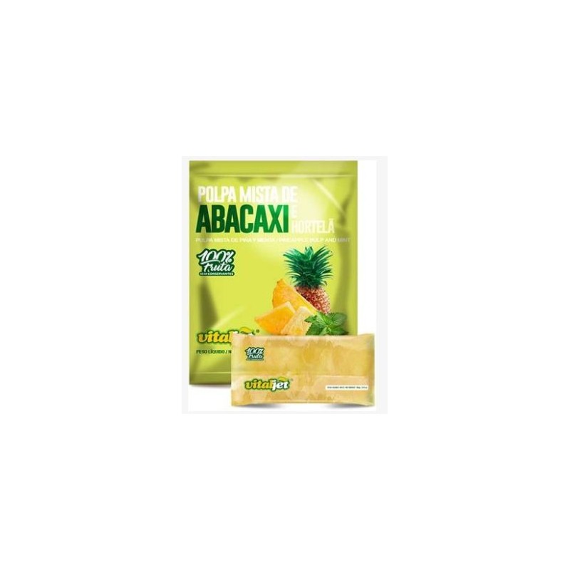 VITAJET, Polpa de Abacaxi com Hortela 4x100g
