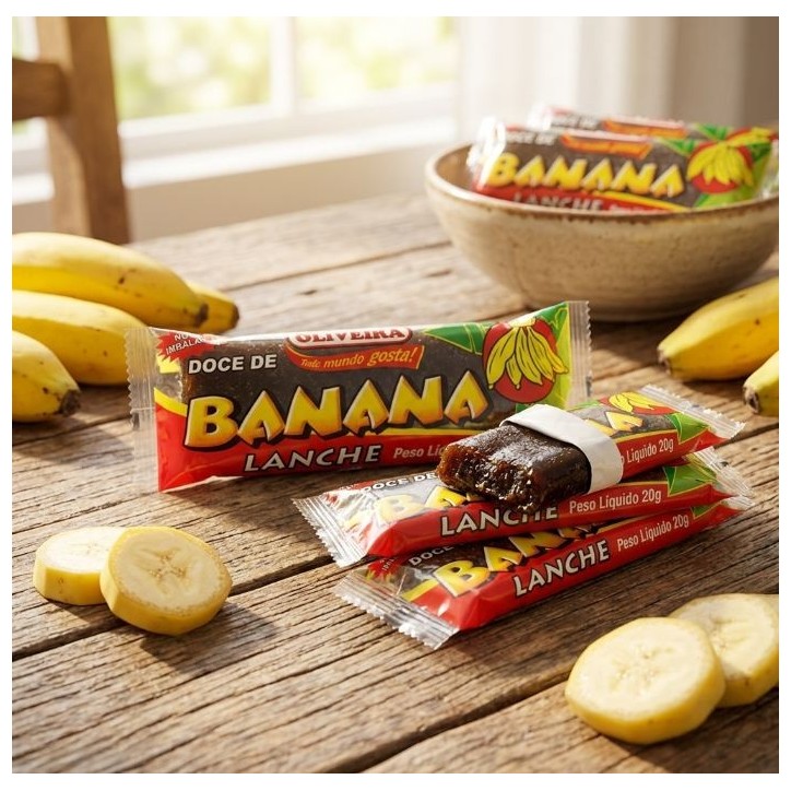 Oliveira, Doce de Banana Lanche , 1 x 20g