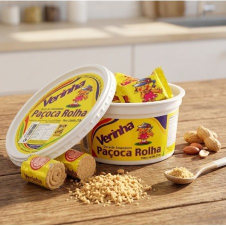 Verinha, Doce de Amendoim Pacoca Rolha 210g