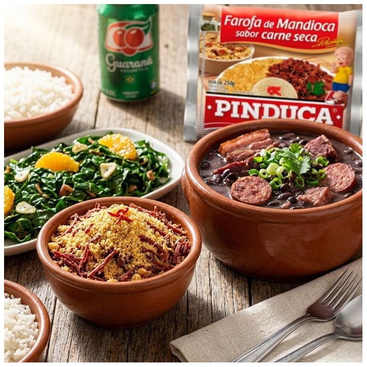 PINDUCA, Farofa de Mandioca Sabor Carne Seca 250g