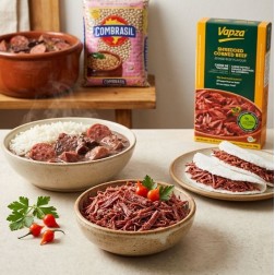 Vapza, Carne Seca Desfiada Cozida ao Vapor sem Gluten 400g