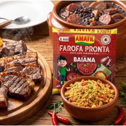 AMAFIL, Farofa Pronta Sabor Baiana 250g